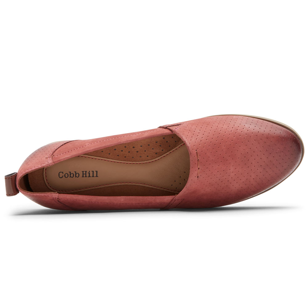 Rockport Slip-Ons Dame Rød - Cobb Hill Laci - XZAB50178